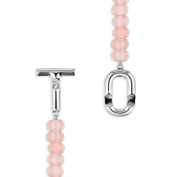 Tous Manifesto Pink Chalcedony Silver Bracelet - Picture 2 of 8
